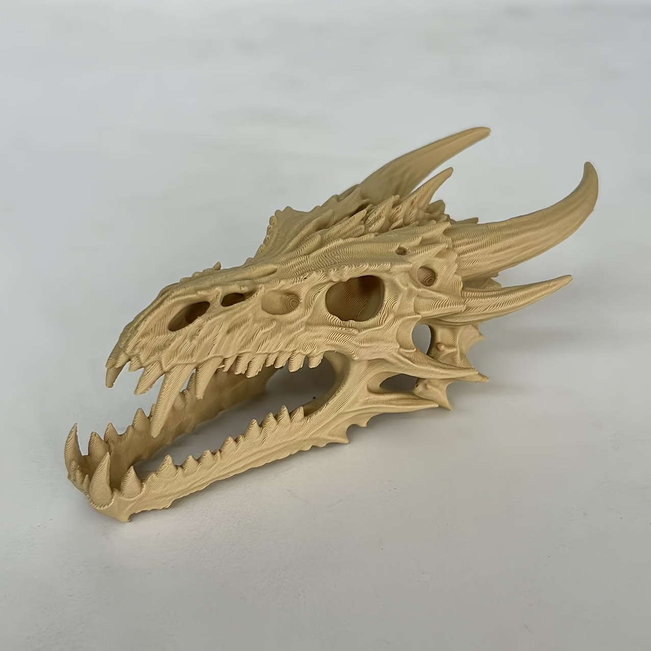 TEMU Fantasy Style Ruins Statue - Vintage Pvc Fossil Ornament, Gothic Table Decor, Halloween Collectible Gift