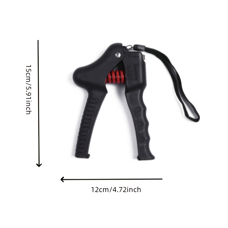 adjustable r shape grip strengthener with extended handle durable pp material black hand exerciser for muscle building and finger   ideal for fitness enthusiasts Product details 3