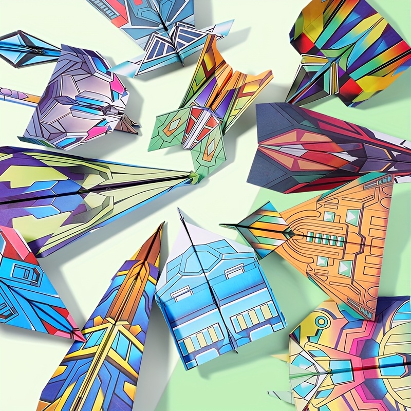 互动纸飞机书：易折飞指南，适合年轻人和初学者，带有彩色练习页，逐步折叠指示，包括手持飞机和起飞指示，年轻人航空书 | 鲜明的插图 | 逐步指示，飞机构造书 商品详情 6