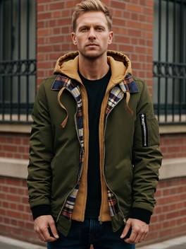 giubbotto sportivo caldo in peluche da con , giacca a quadri regolare con cerniera e tasche per , adatta per labbigliamento invernale