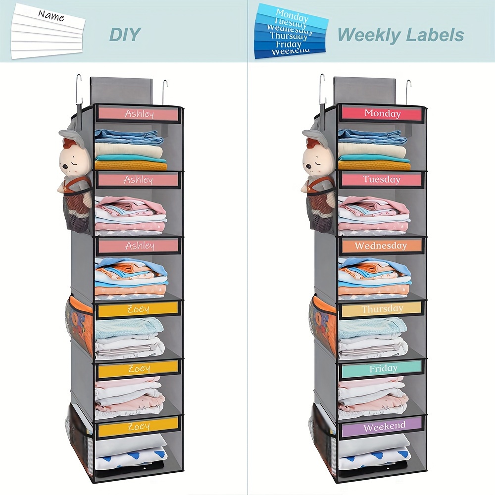 

6- Hanging Closet Organizer 6 , Clothes Organizers, Hanging Shelves, Of Cabinets ()