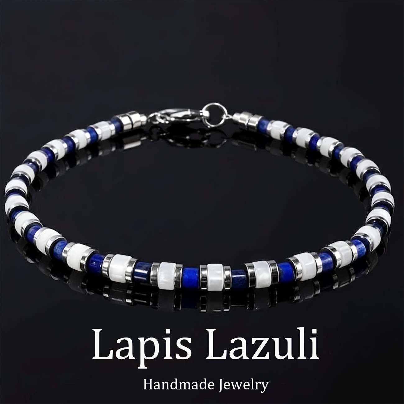 TEMU Men's Bracelet With Silvery Accents, Symbolizing Strength And . Perfect For , From Beach Holidays To Everyday Wear. Meticulously Handcrafted,