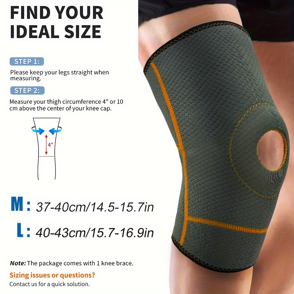 Knee Compression Sleeve: Patella Stabilizer For Meniscus Tear Relief ...