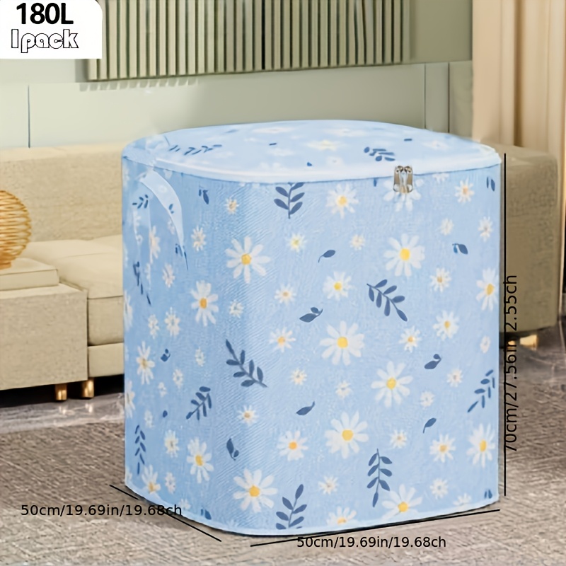 extra large folding storage bag for clothes quilts more waterproof multi purpose organizer with zipper for dorms moving luggage utility hooks details 8