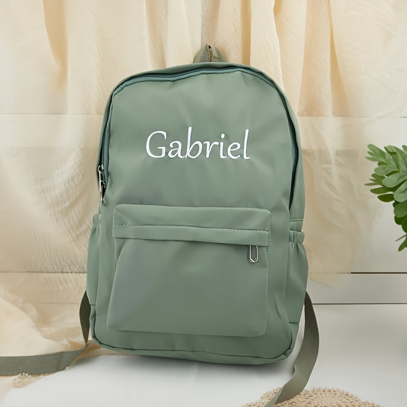 E-shop Persönlicher Nylon-Rucksack mit Namen - [Alltagskomfort] Leicht & Verstellbare Träger, Ideal für Schule oder Reisen, Perfektes Geburtstags- oder