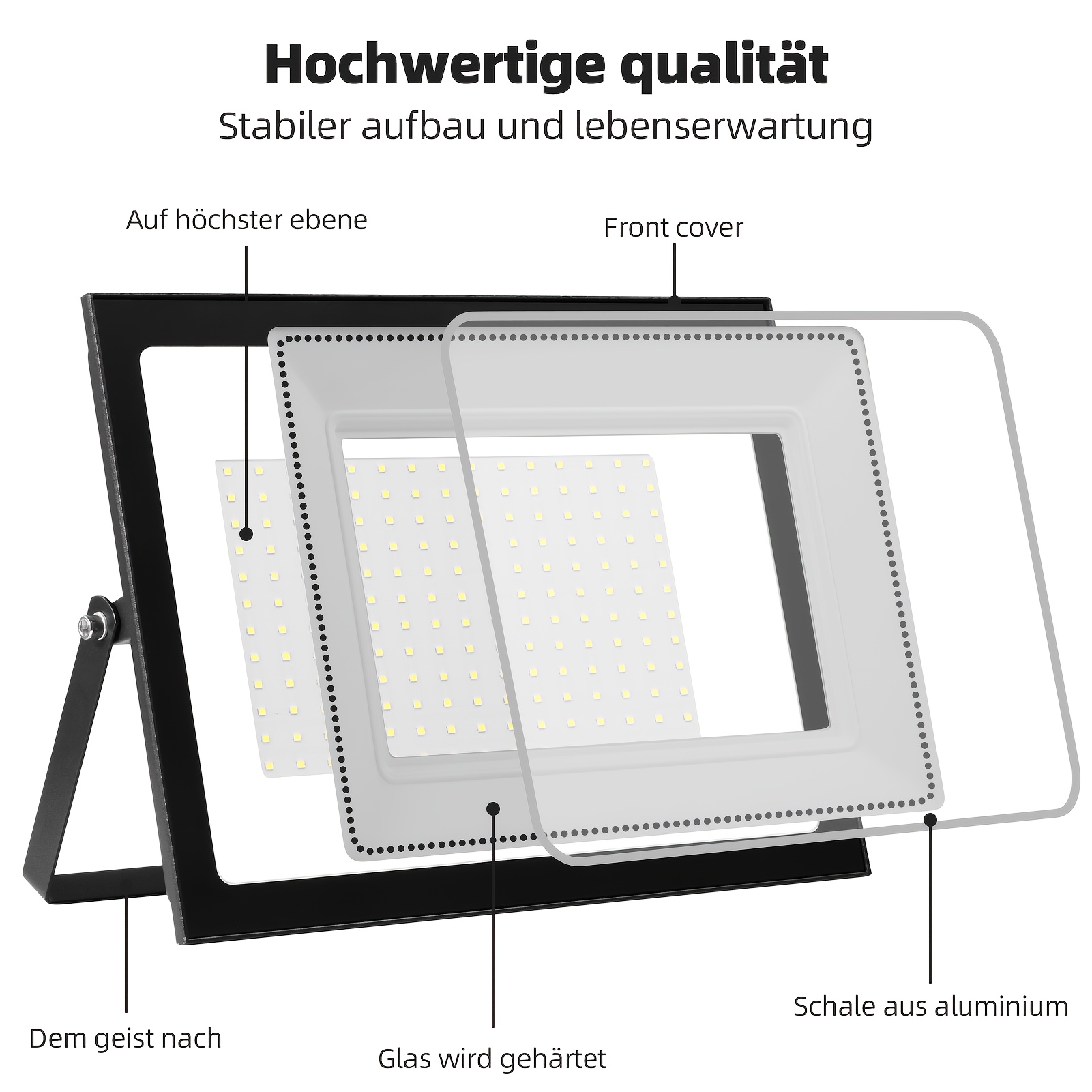 Riflettore LED Da Esterno LED/200W/230V 4000K IP65 Bianco