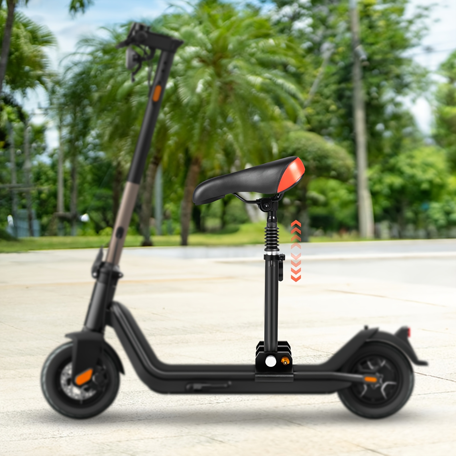 TEMU Universal Aluminum Alloy Rod And For Scooters With A Height-adjustable Seat Cushion