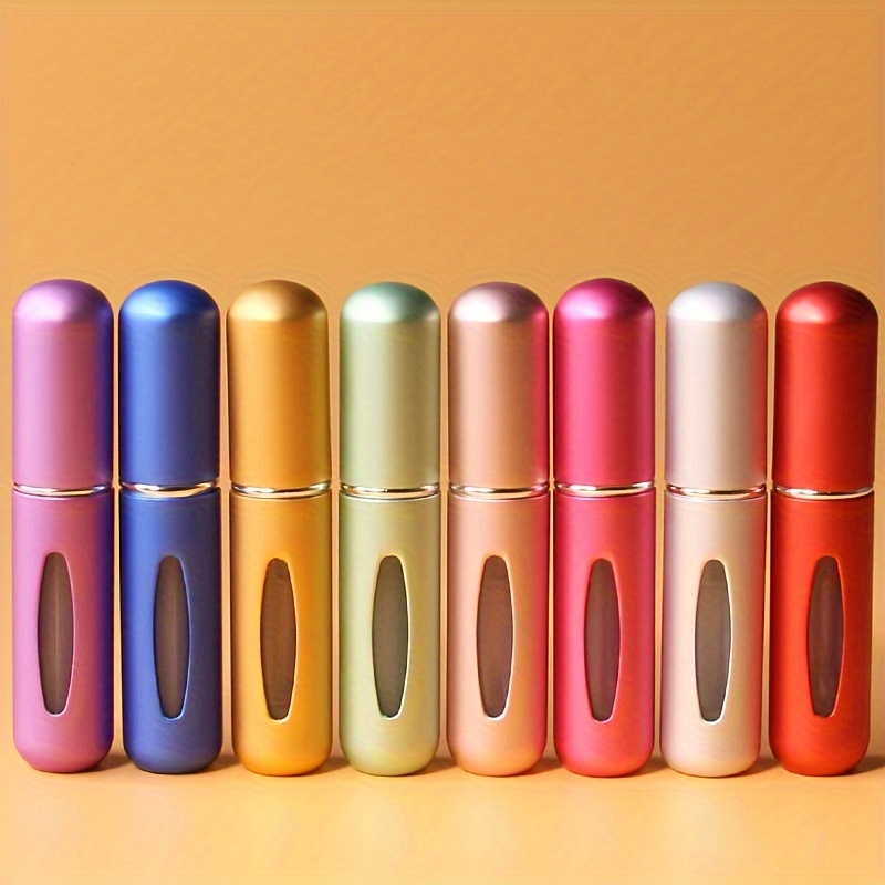 

5pcs Set 5ml Matte Mini Perfume Atomizers - Portable, Refillable & Hypoallergenic Spray Bottles For Travel