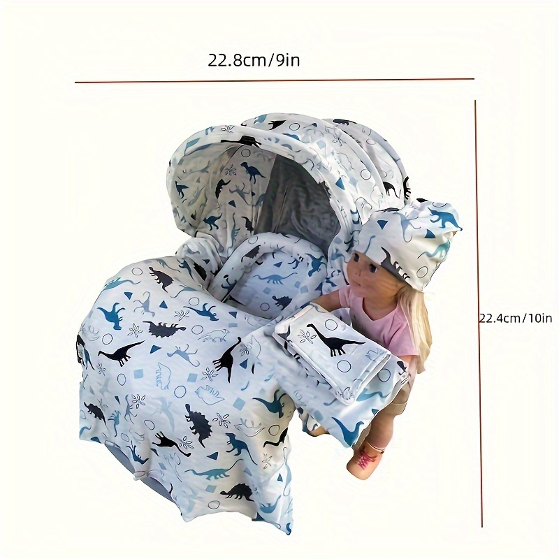 infant car seat cover set for boys and girls comfortable soft and breathable including car seat cover canopy headrest blanket 2 seat belt covers armrest covers hat and multi purpose car seat cover and nursing cover