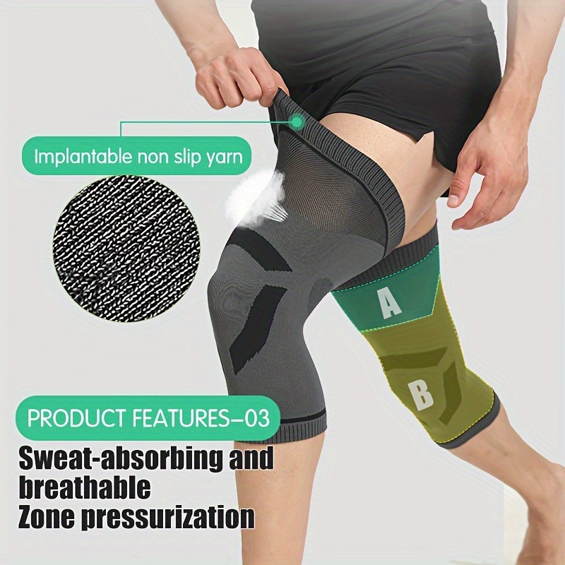 2pcs Ultra-Thin Breathable Knee Support Sleeves for Men And Women, Unisex Warm And Comfortable Compression Knee Brace, Comfortable And High Elastic Knee Support, Two Colors Available, Perfect Gift for Family And Friends, Suitable for Day&Night Use