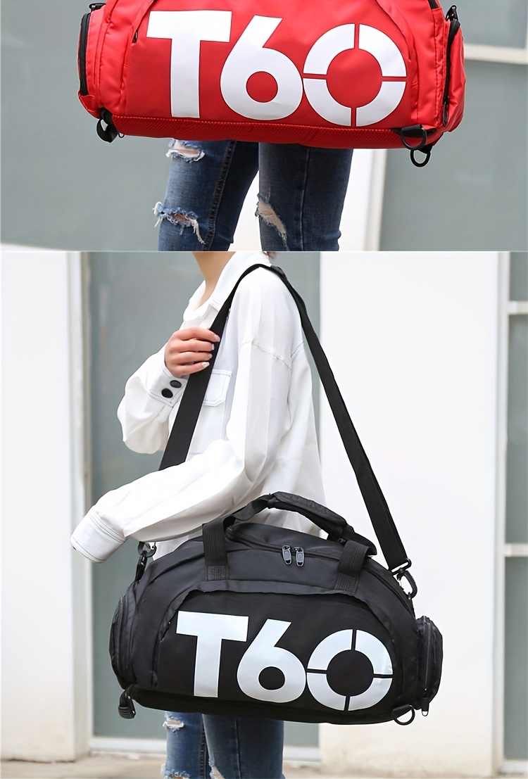 Fashionable and Versatile Gym Bag, Sports and Travel Tote with Detachable Shoe Compartment, Multi-functional Large-capacity Luggage Bag
