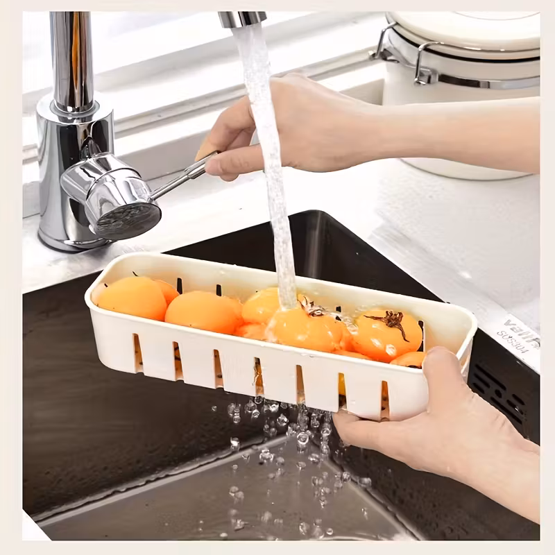 1pc stackable refrigerator storage box with lid and drain basket 2 4 transparent compartments reusable produce saver for and fruits kitchen organizer bin hand wash only plastic material rectangular shape vegetable storage stackable container clear lid feature kitchen organizers and storage details 7