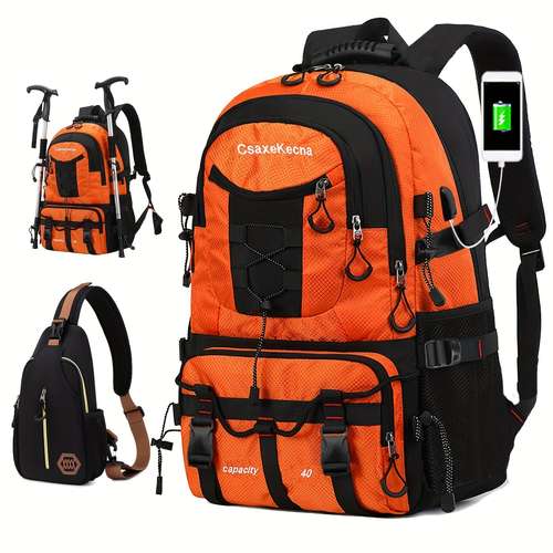 waterproof large capacity travel backpack multi functional mountaineering bag casual outdoor camping hiking rucksack