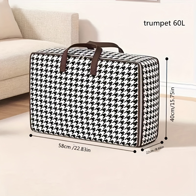 TEMU Boîte de Rangement Pliable Épaissie et Améliorée | Bac de Rangement pour Vêtements Grande + Panier Organisateur 2-en-1 pour Fond de Valise de