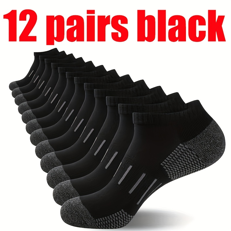 TEMU 12pairs Men's And Women Cushioned Running , Affordable Athletic Socks