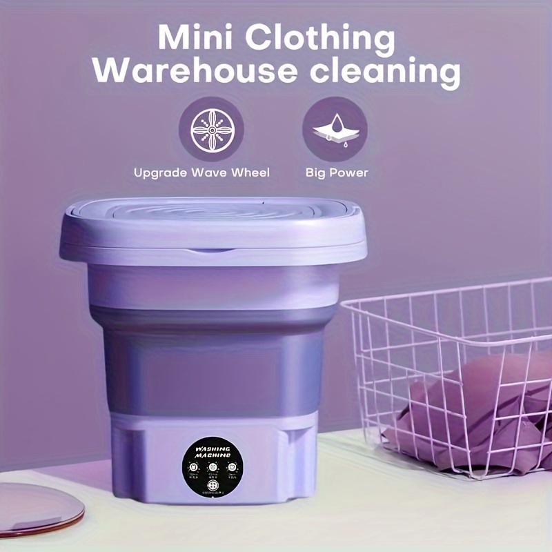 

1pc Portable 2.11gal Washing Machine For Camping, Rv, Travel, And Home Use - Perfect For Washing Underwear, Bras, Socks, And More