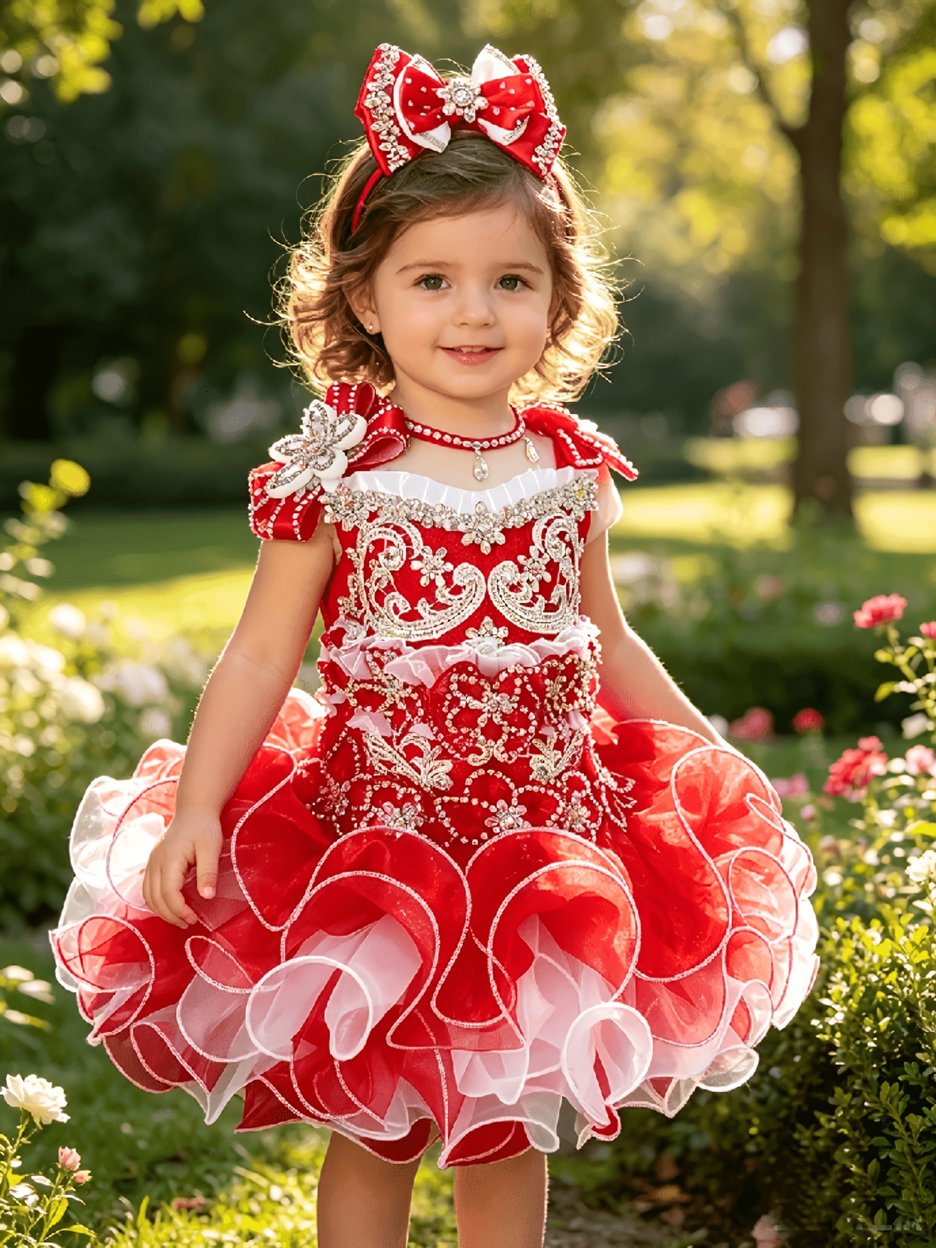 birthday dress kids sold on Temu United States A bow was used Color:Olive Green Fashion Color:Blue Elmont Long Sleeve Maxi