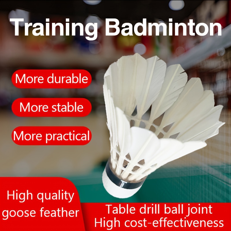 

1pc, White Badminton, Portable Sports Badminton Shuttlecock, Suitable For Indoor Outdoor Practice