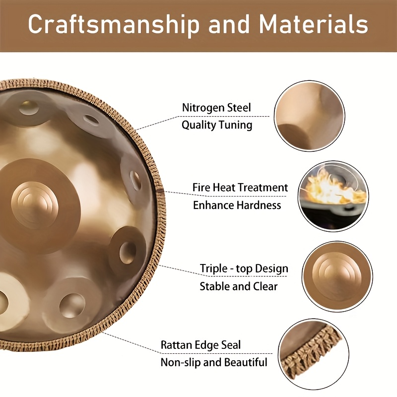 大人用ヨガに適したdマイナー調のハンドパン・ドラム 音楽瞑想