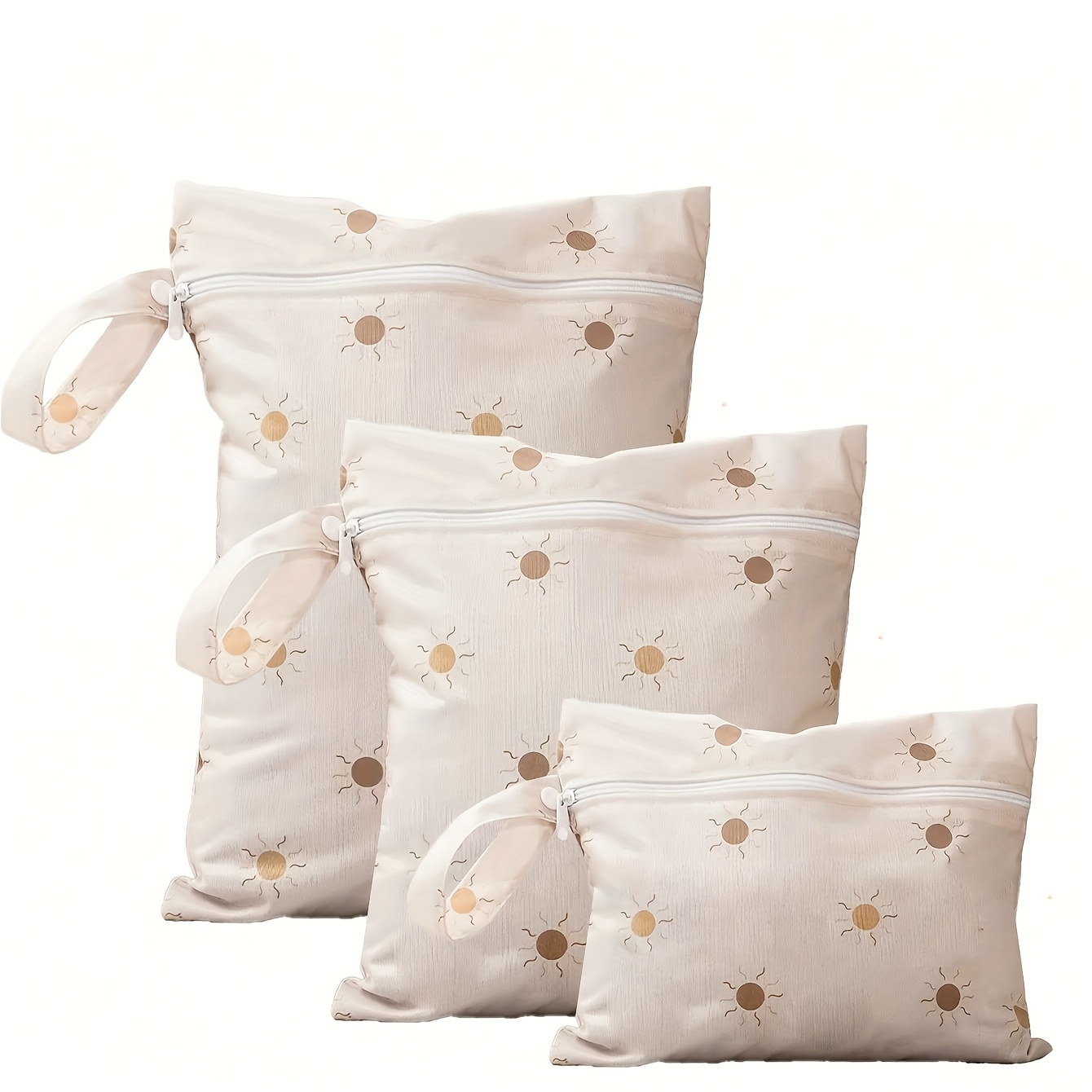 Image of 3pcs High Quality Handheld Storage Diaper Bags, Wet-dry Swimming Bags, Sand-proof And Dust-proof Beach Storage Bags, Holiday Gift For Children's Baptism And Home Decoration