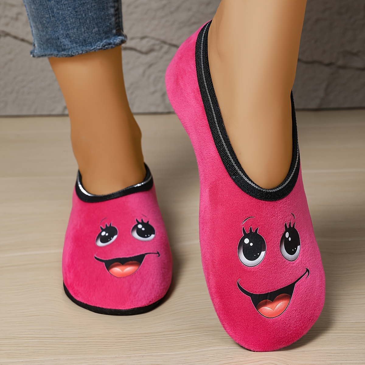 Image of Anzxy Women's Cute -on Slippers - Breathable Fabric Upper & Soft Sole, Lightweight Indoor/outdoor -season , Cute Slippers, Indoor Footwear, Design