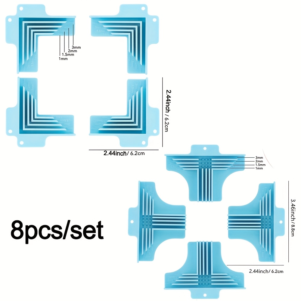 8pcs/set Pink//divider Clamps For Box Making; Corner For Chipboard Boxes While Wait For Adhesives To Dry; Corner Holding Tool Handcraft Supplies