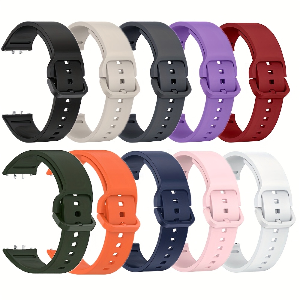 A Stylish And Elegant Solid Color Strap, Suitable for The for samsung for galaxy Fit3 (SM-R390), Featuring a Breathable Design for Sports, Quick-Release Soft Silicone Smartwatch Accessory, Unisex
