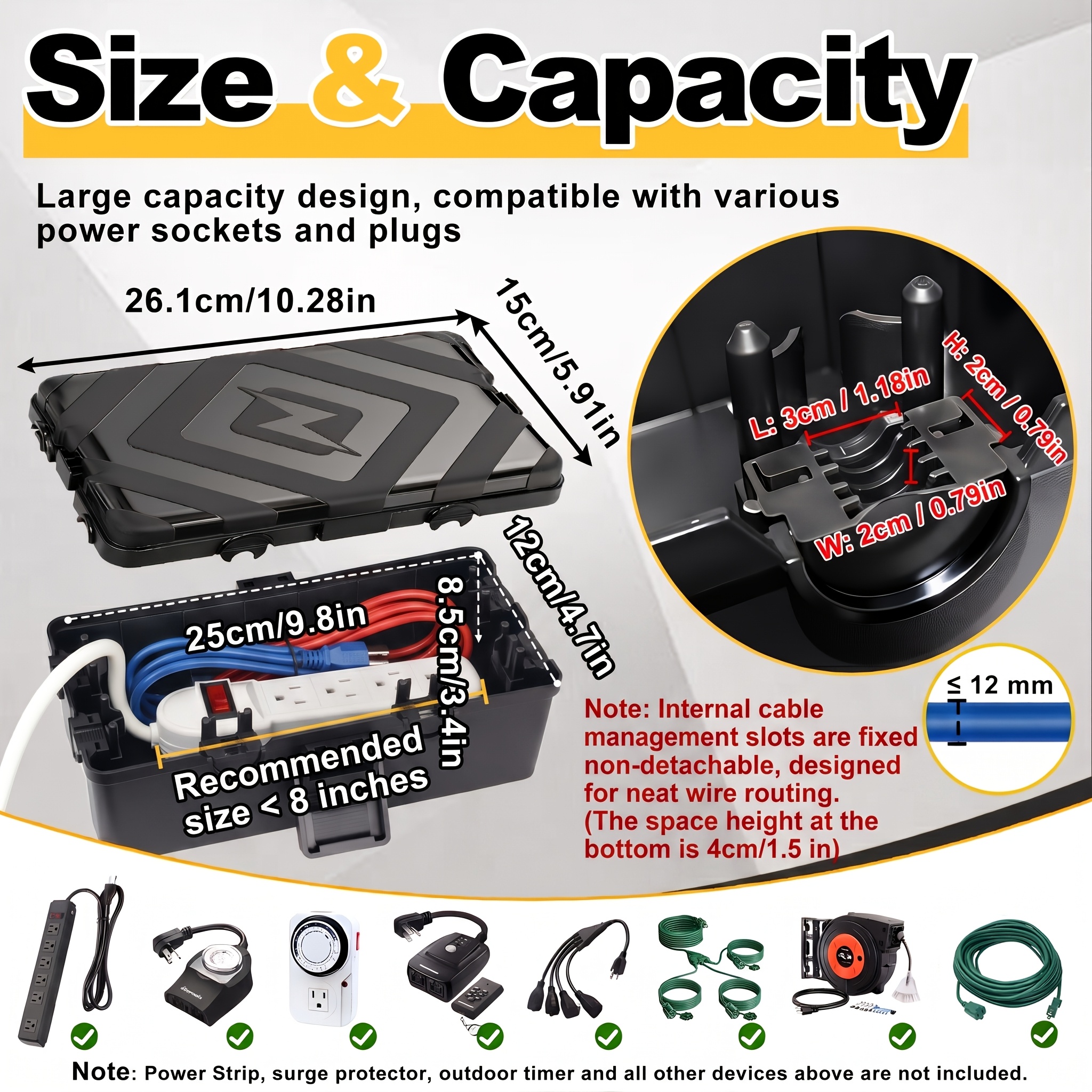 Medium Outdoor Electrical Box Weatherproof Connection Box