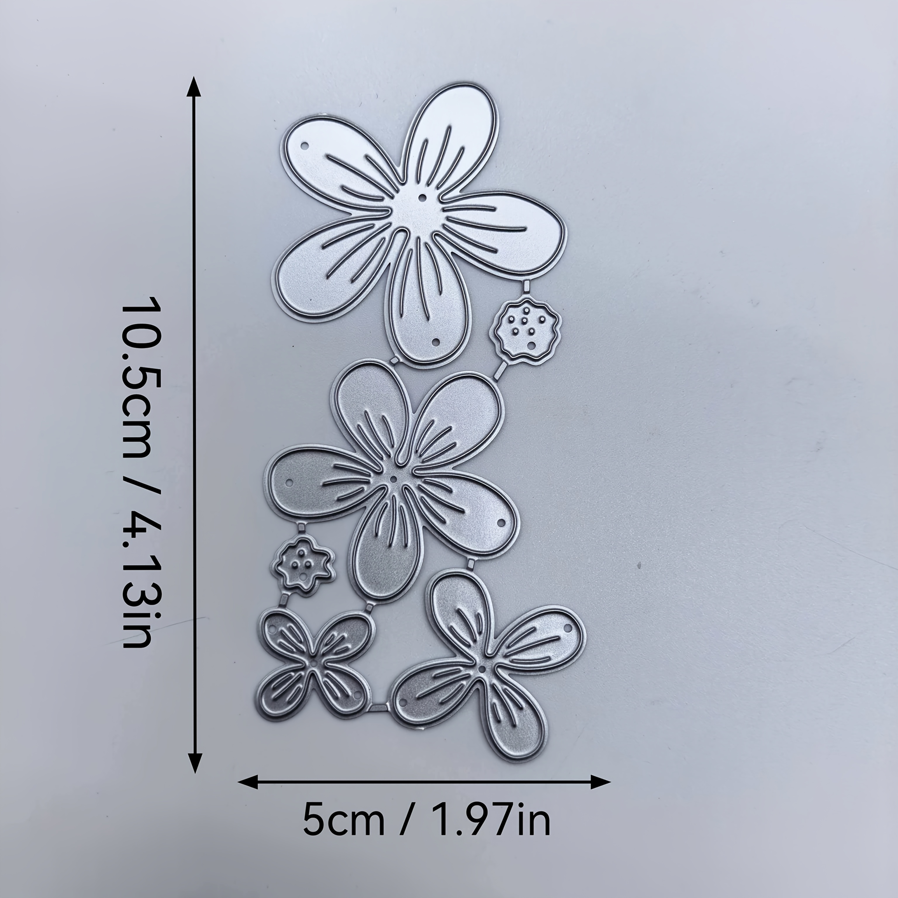Image of 1pc 3d Flower Making Metal Cutting Dies, Die Cuts Metal Embossing Stencils Template Mould For Card Scrapbooking And Craft Album Paper For Craft Enthusiasts