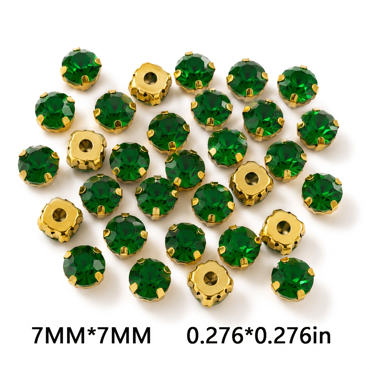 Hand Sewing Rhinestone Round Pointed Bottom Rhinestones