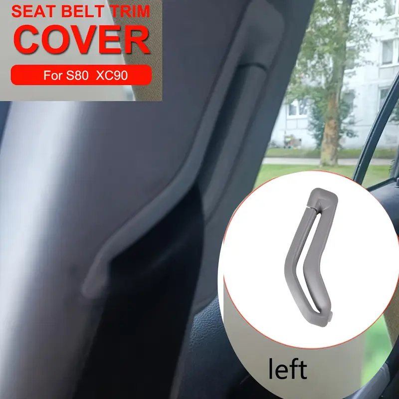 Gray Front Seat Belt Retractor Guide Ring Trim For Volvo S60, S80, V70, XC90 – Left Side