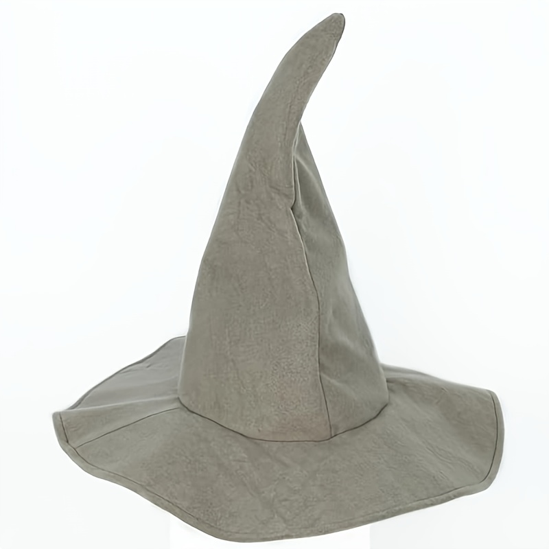 TEMU Cappello Decorativo di Halloween - Cappello da Grigio, Cappello da Strega Grigio, Cappello da Strega per Costume Festivo