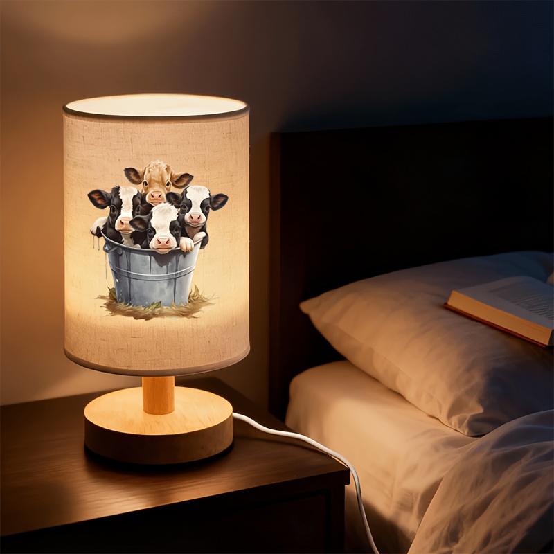 Adorable Cow Design LED Table Lamp