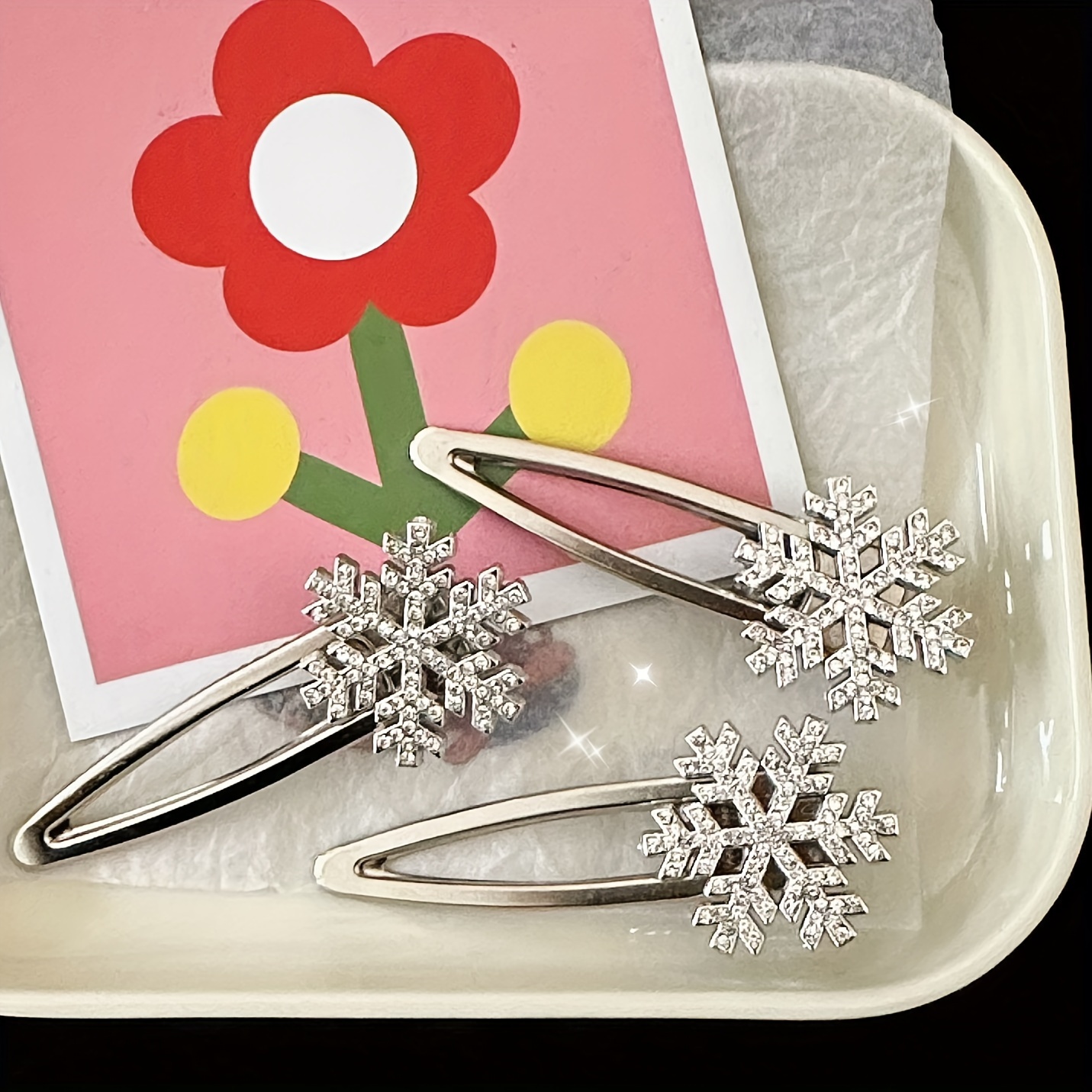 

3 Pcs Hair Clips - , Alloy, And Suitable For 14 And Up - Christmas And
