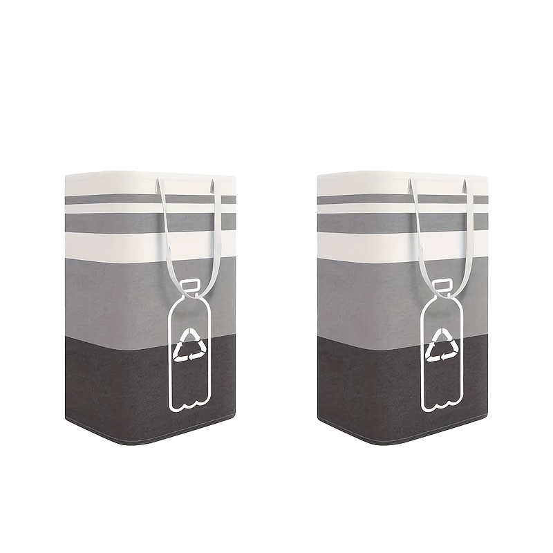 2-pack - Freestanding Laundry Baskets With Extended Handles And Foldable Design; Ideal For Laundry Rooms, Dorm Rooms, Bathrooms, And Bedrooms, Laundry Baskets