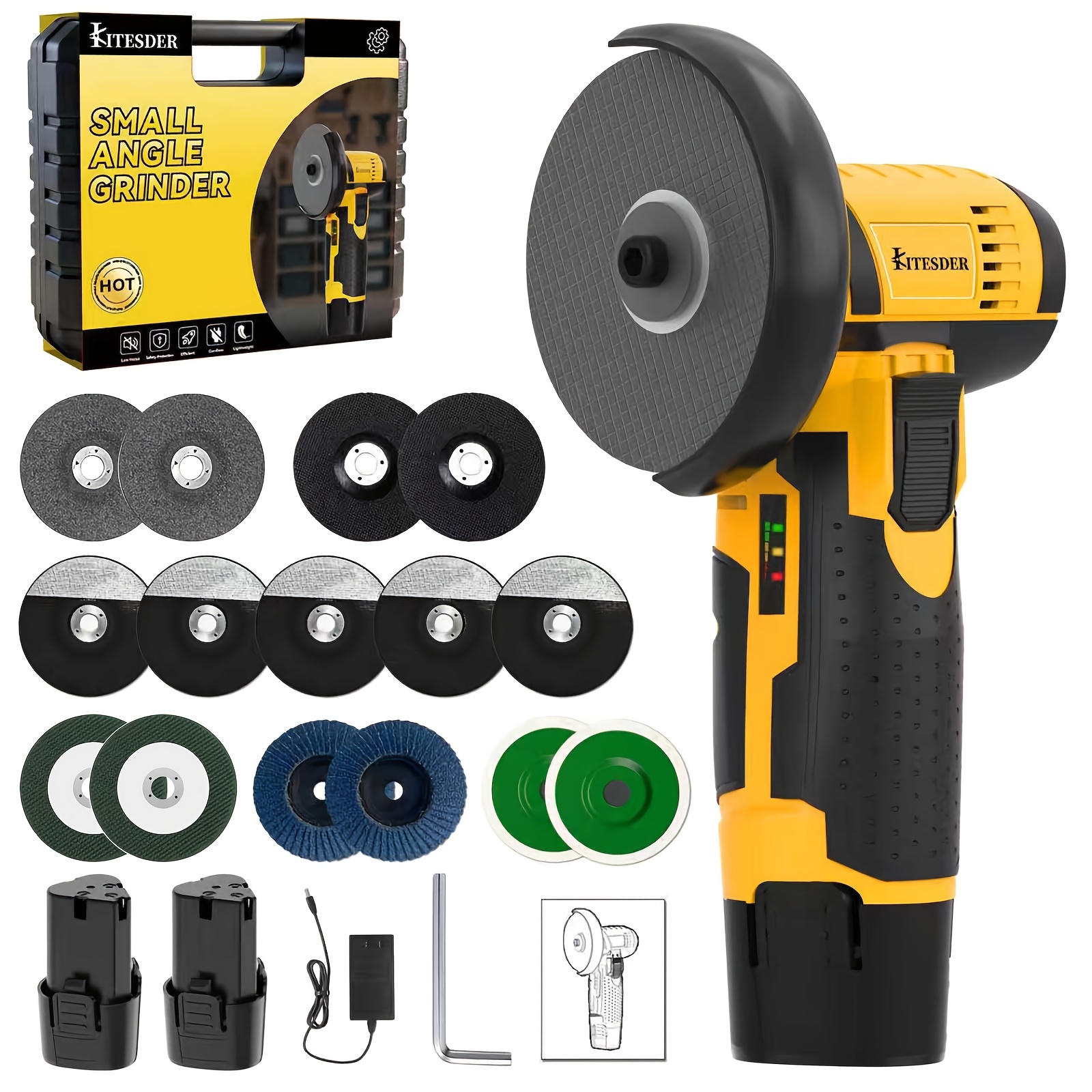 mini angle grinder sold on Temu United States