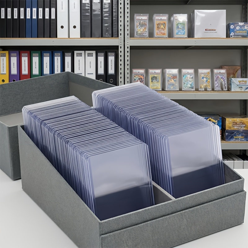 20pcs Top Card Protectors 5"x6" - Hard Plastic Sleeves For Baseball, Football, Basketball Trading Cards, Sports Card…: retailer-supplied image