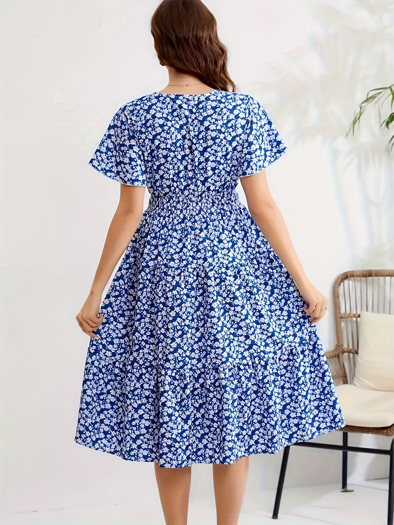 slim fit dress slacks Angel Maternity Shoulder Tie Maternity Maxi Lilliana Dress in Blue Print