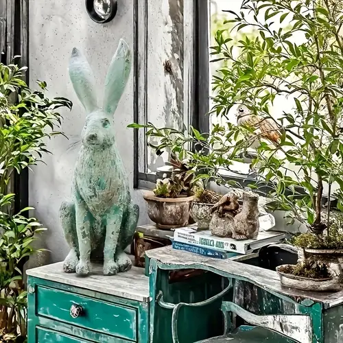 Sitting Rabbit Template rabbit figurines sold on Temu United States