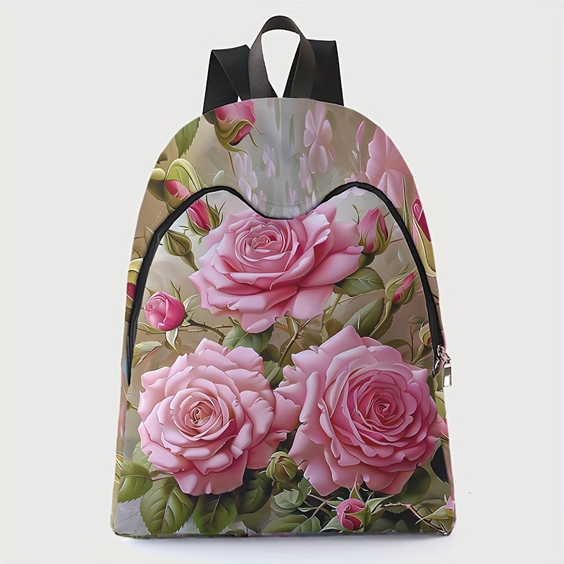 TEMU Patterned Printed Backpack, Casual Outdoor Backpack, Backpack Storage Bag, Briefcase Backpack, Outdoor Leisure Backpack, Lightweight Travel