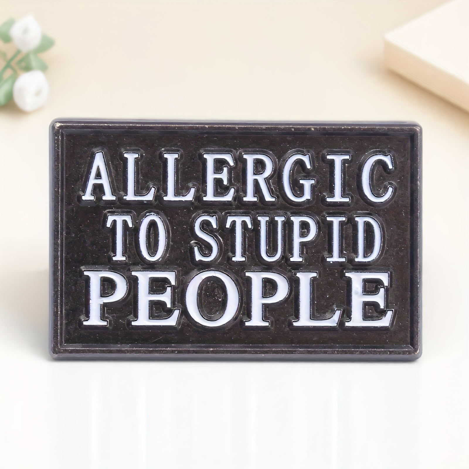 2d Trendy Edgy - Gift Alloy Pin - Ideal For With A Sarcastic Wit, Great For Casual Wear On Jackets Or Bags, A Humorous, Statement To Outfits