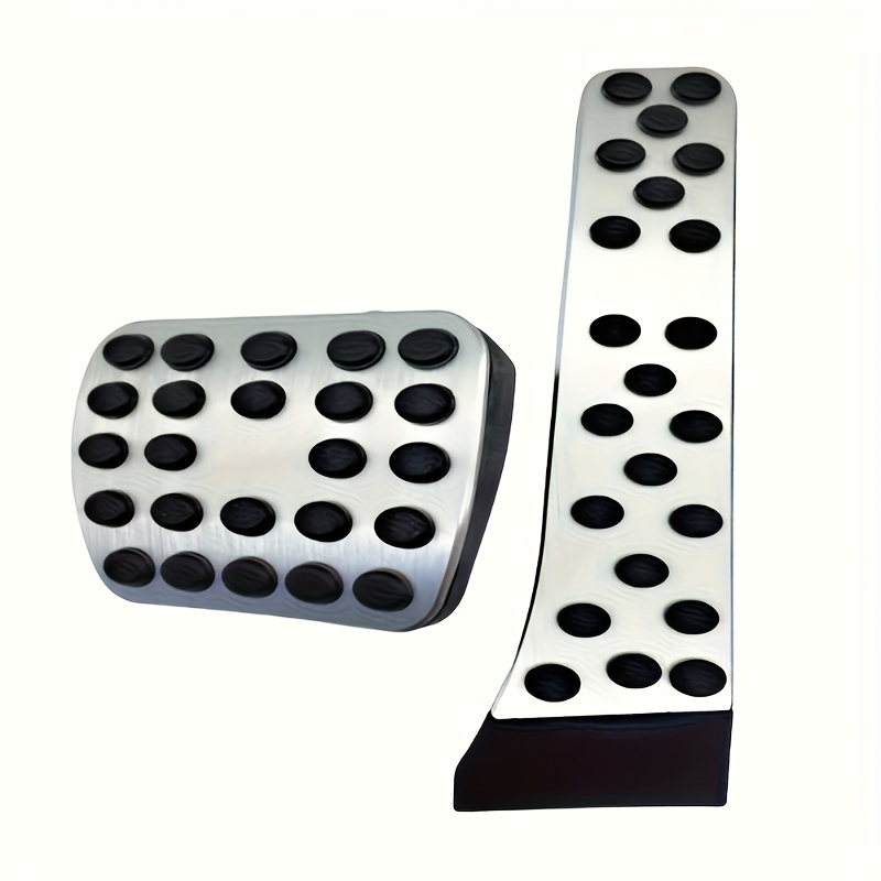 TEMU Car Accelerator Brake Pedal Pad 2pcs Set Non-slip Wear-resistant Non-damaging Installation Footrest Decorative Piece Car Interior Driving