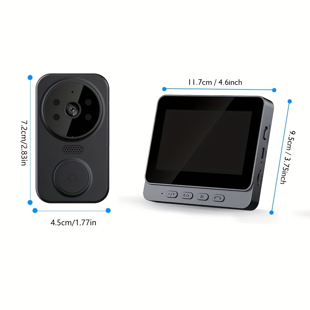 [Smart Video Doorbell] 170° Wide-Angle Smart Video Intercom Doorbell | 4.3