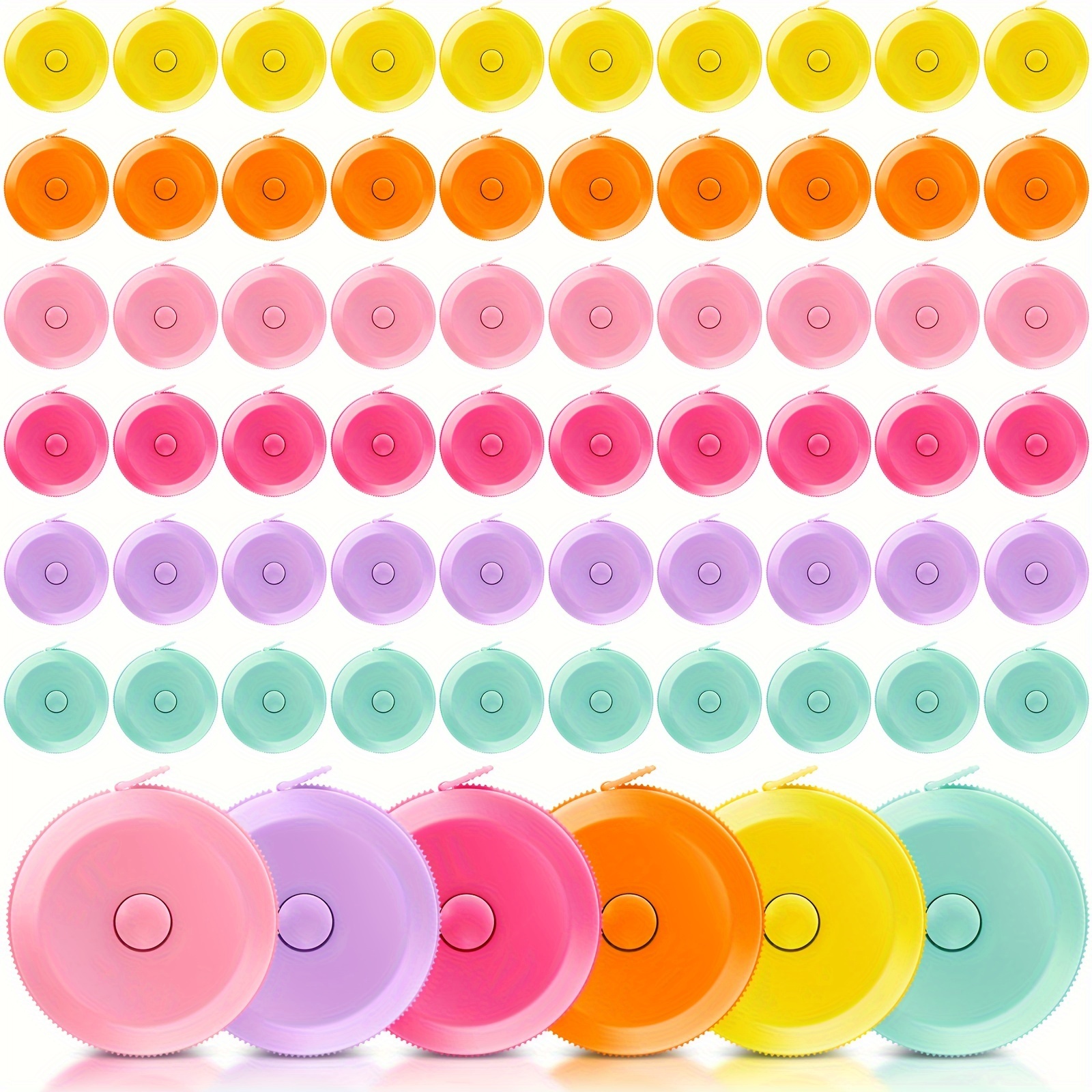 TEMU Pcs Tape Measure 60 Inch Retractable Measuring Tape Soft Measurement Tape Sewing Fabric Tape Measurer Flexible Pocket Cloth Fabric Measurement