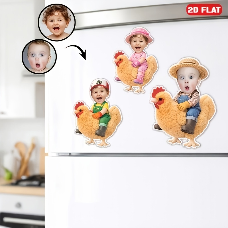 TEMU Imanes de fotos acrílicos personalizados, imanes de nevera , imanes de personalizados divertidos para , recuerdos de fotos con un , regalos de