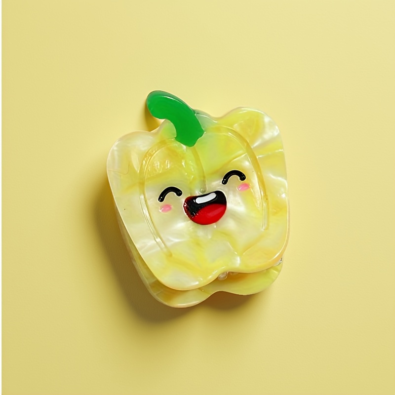 8pcs carrot vegetable tomato small hair clip cute cartoon bangs claw clip instagram multi style side   and   accessory headwear   hairpin novelty   clip suitable for daily styling party travel Product details 2