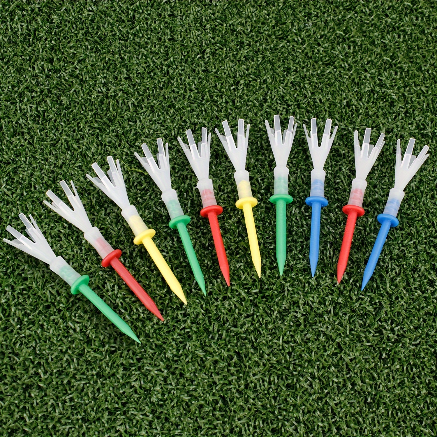 

10pcs 70mm Plastic Golf Tees, Durable Golf Tees, Golf Accessories