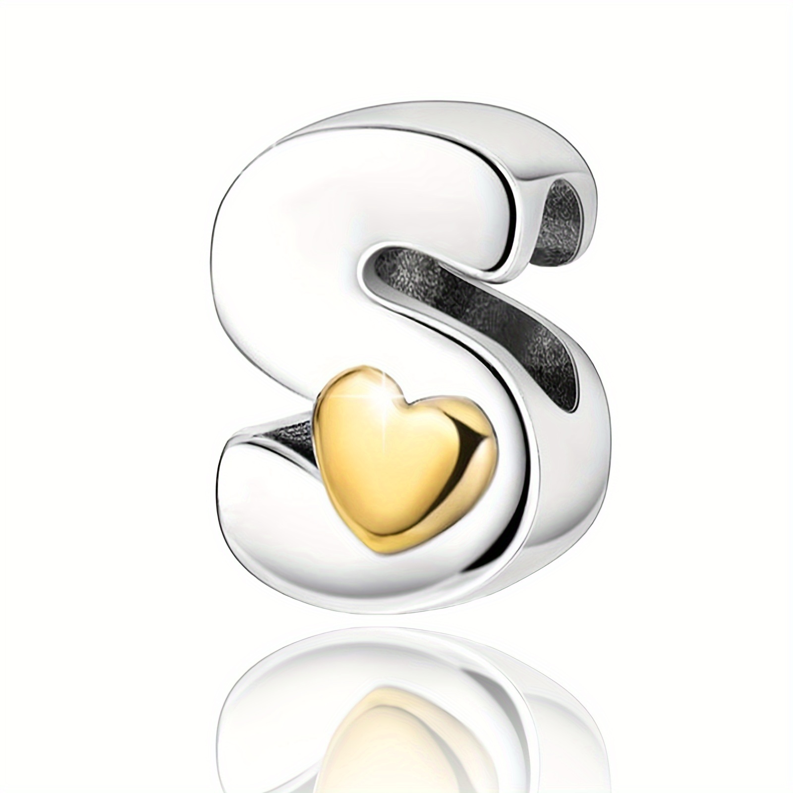 S925 Silver-plated Series Of 26 Love Letter Beads, Fashionable And Design Suitable For Making, Birthdays And Holidays As A Gift For