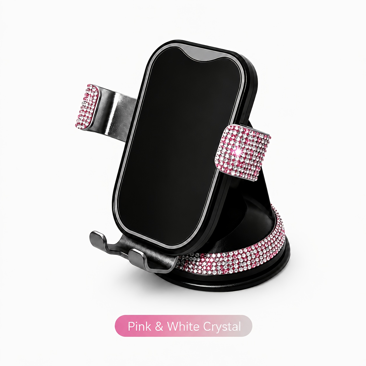 TEMU Support Téléphone Voiture à Ventouse, Support de de Bord Réglable avec Fixations Latérales Sécurisées, Support Smartphone Compact pour Intérieur