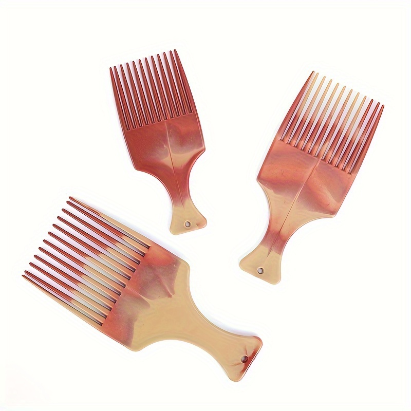 

Peignes à cheveux bruns, peignes démêlants multicolores à larges pour hommes et femmes, brosses à cheveux en plastique pour avec un espacement raisonnable pour des cheveux